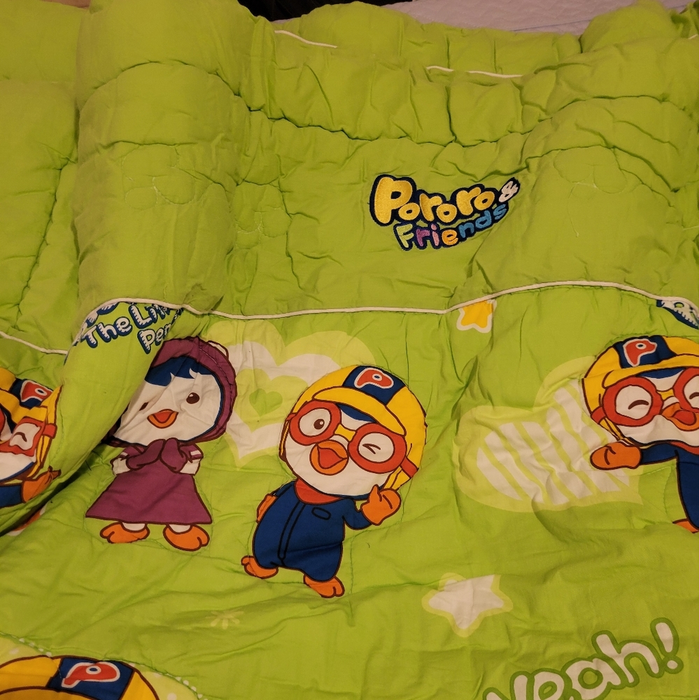 Pororo friends padding and blanket set